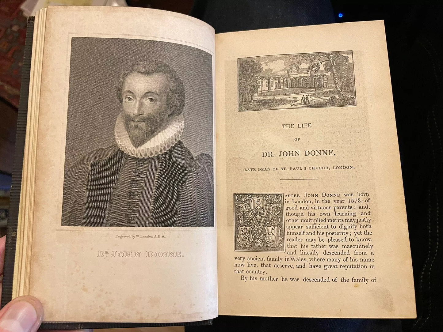 1838 Izaak Walton : The lives of Dr. John Donne, Henry Wotton, Richard Hooker