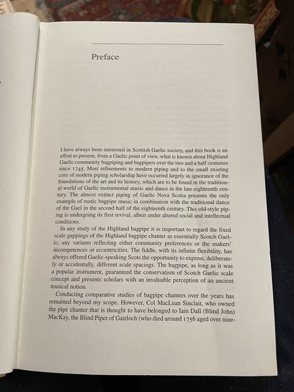 Gibson's Traditional Gaelic Bagpiping 1745-1945 : Bagpipes Scotland Music