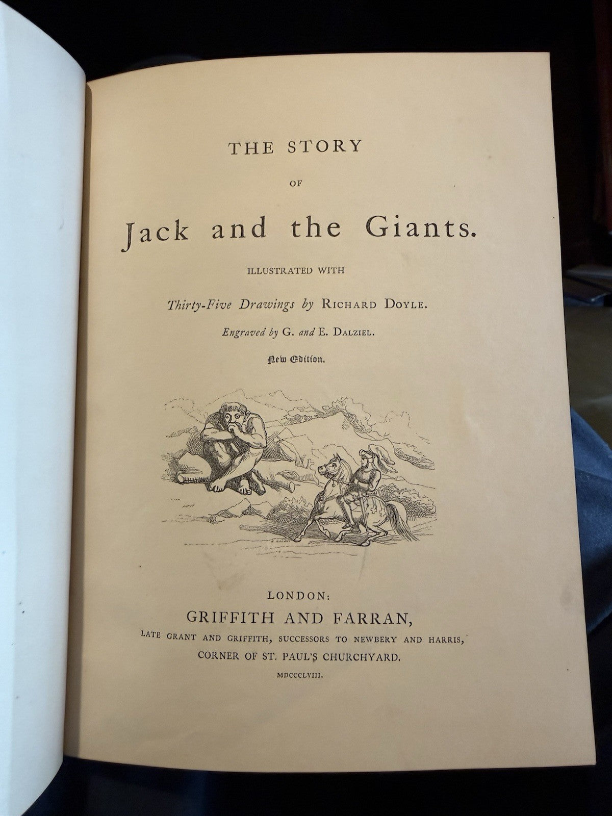 1858 The Story of Jack and the Giants : Richard Doyle : Hand Coloured Plates