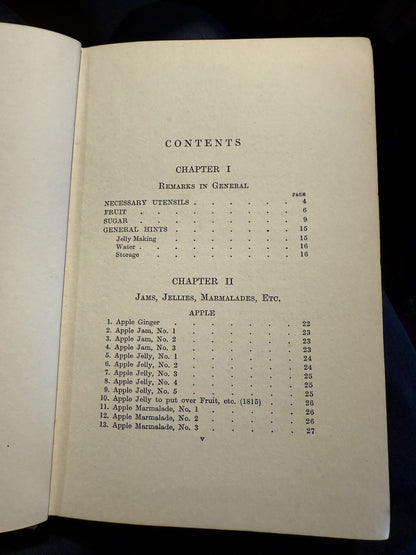 1916 May Byron's Jam Book : Preserves Marmalade Butters Pastes Cheeses Recipes
