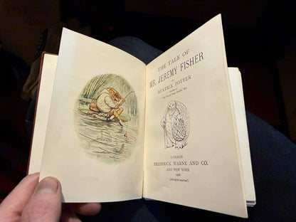 Beatrix Potter : The Tale of Jeremy Fisher : Deluxe Variant Cloth 1906