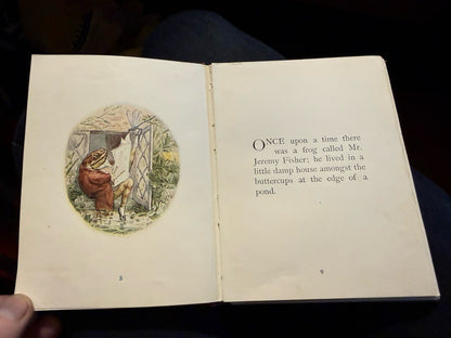 Beatrix Potter : The Tale of Jeremy Fisher : Deluxe Variant Cloth 1906