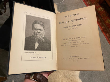 1896 The Battles of Dunbar & Prestonpans and Other Selected Poems : Lumsden
