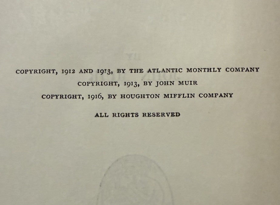 The Writings of John Muir (10 Volumes) 1916-24 : Scots American Naturalist