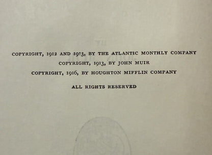 The Writings of John Muir (10 Volumes) 1916-24 : Scots American Naturalist