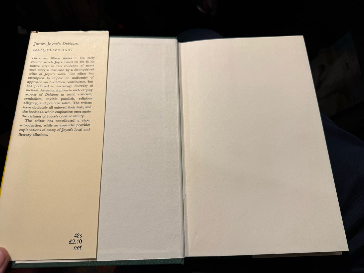 James Joyce's Dubliners; Critical Essays edited by Clive Hart 1969
