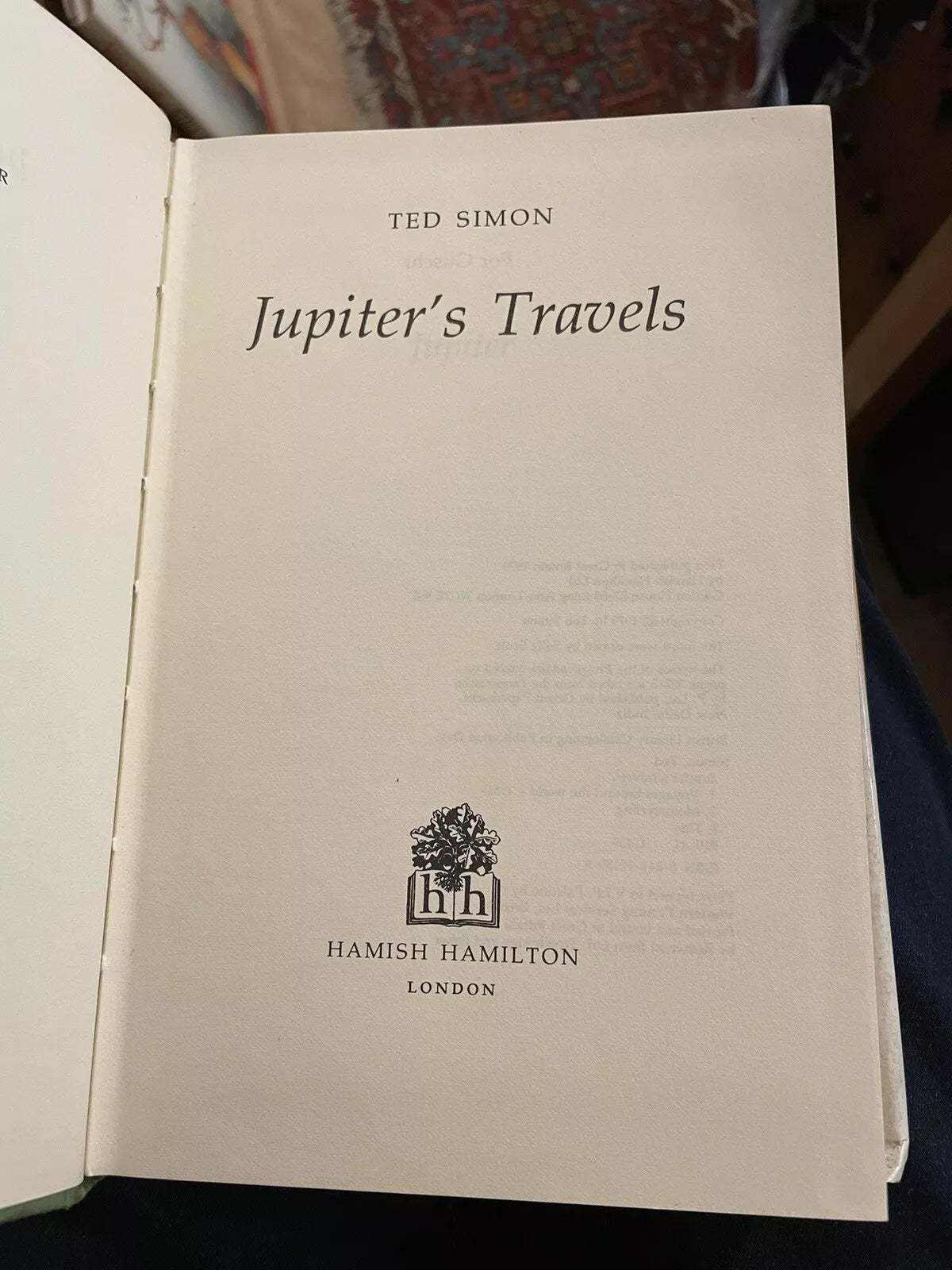 Jupiter's Travels : Ted Simon : Motorcycle Road Trip : 1st/1st 1979