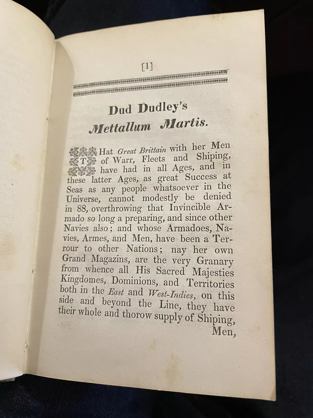 Dud Dudley's Mettallum Martis 1665 : Iron Made with Pit-Coale 1851