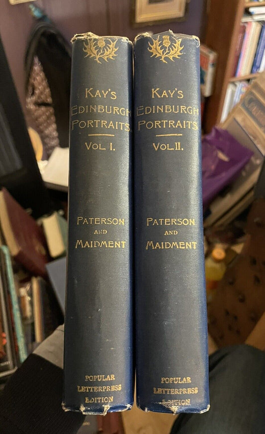 1885 Kay's Edinburgh Portraits (2 Vols) Biographies chiefly of Scotchmen