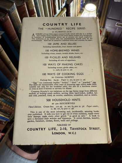 1939 The Kitchen Companion : The Vicomte de Mauduit : Cooking Recipes Cook Book
