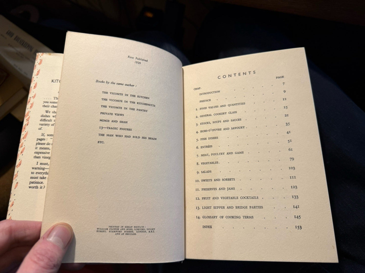 1939 The Kitchen Companion : The Vicomte de Mauduit : Cooking Recipes Cook Book