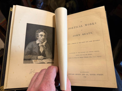 1866 The Poetical Works of John Keats : Fine Binding by Bayntun : FIne Copy