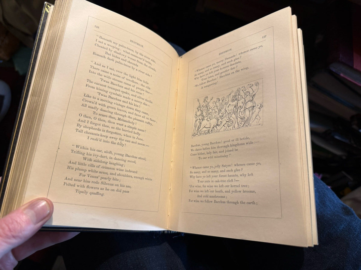 1866 The Poetical Works of John Keats : Fine Binding by Bayntun : FIne Copy