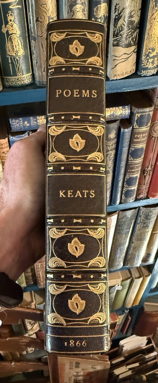 1866 The Poetical Works of John Keats : Fine Binding by Bayntun : FIne Copy