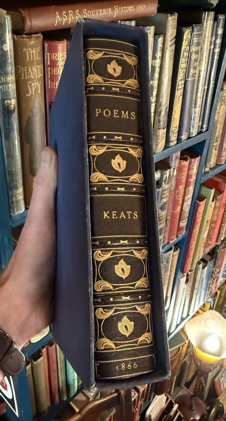 1866 The Poetical Works of John Keats : Fine Binding by Bayntun : FIne Copy