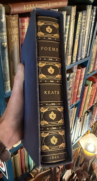 1866 The Poetical Works of John Keats : Fine Binding by Bayntun : FIne Copy