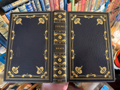 1866 The Poetical Works of John Keats : Fine Binding by Bayntun : FIne Copy