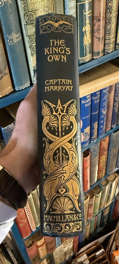 Captain Marryat : The King’s Own : Signed Binding A A Turbayne : Macmillan 1896