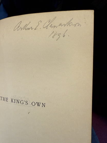 Captain Marryat : The King’s Own : Signed Binding A A Turbayne : Macmillan 1896