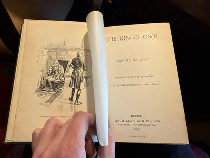 Captain Marryat : The King’s Own : Signed Binding A A Turbayne : Macmillan 1896