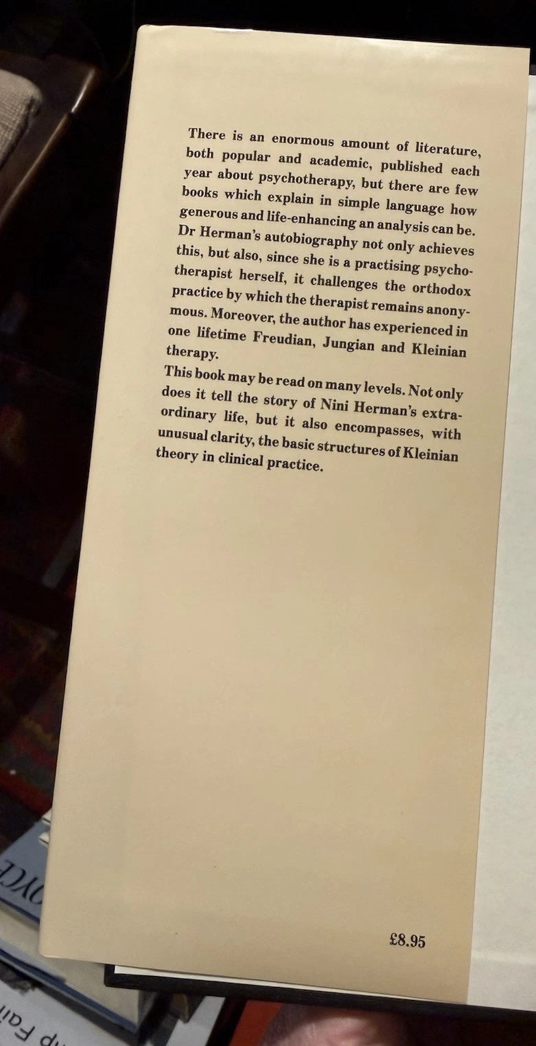 1985 My Kleinian Home : Nini Herman : Signed by Author