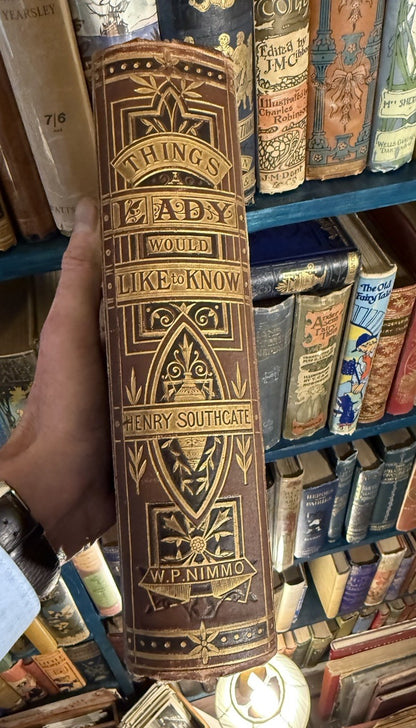 Things a Lady Would Like to Know : Victorian Women's Book / Recipes c1875