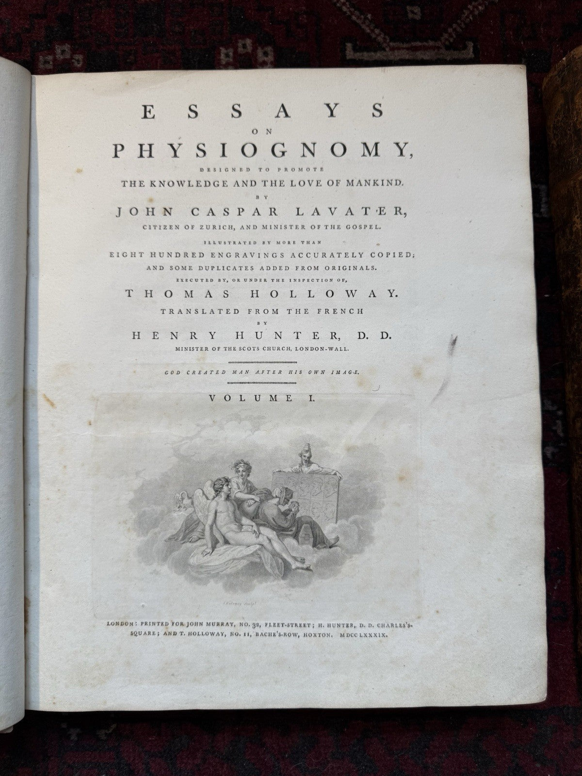 1789 Lavater's Essays on Physiognomy (3 Vols) Psuedo Science : 800+ Engravings