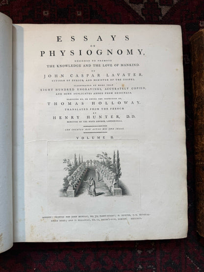 1789 Lavater's Essays on Physiognomy (3 Vols) Psuedo Science : 800+ Engravings