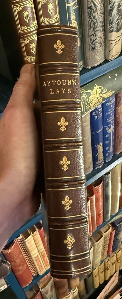1879 Lays of the Scottish Cavaliers : Fine Binding by R & A Suttaby : Aytoun