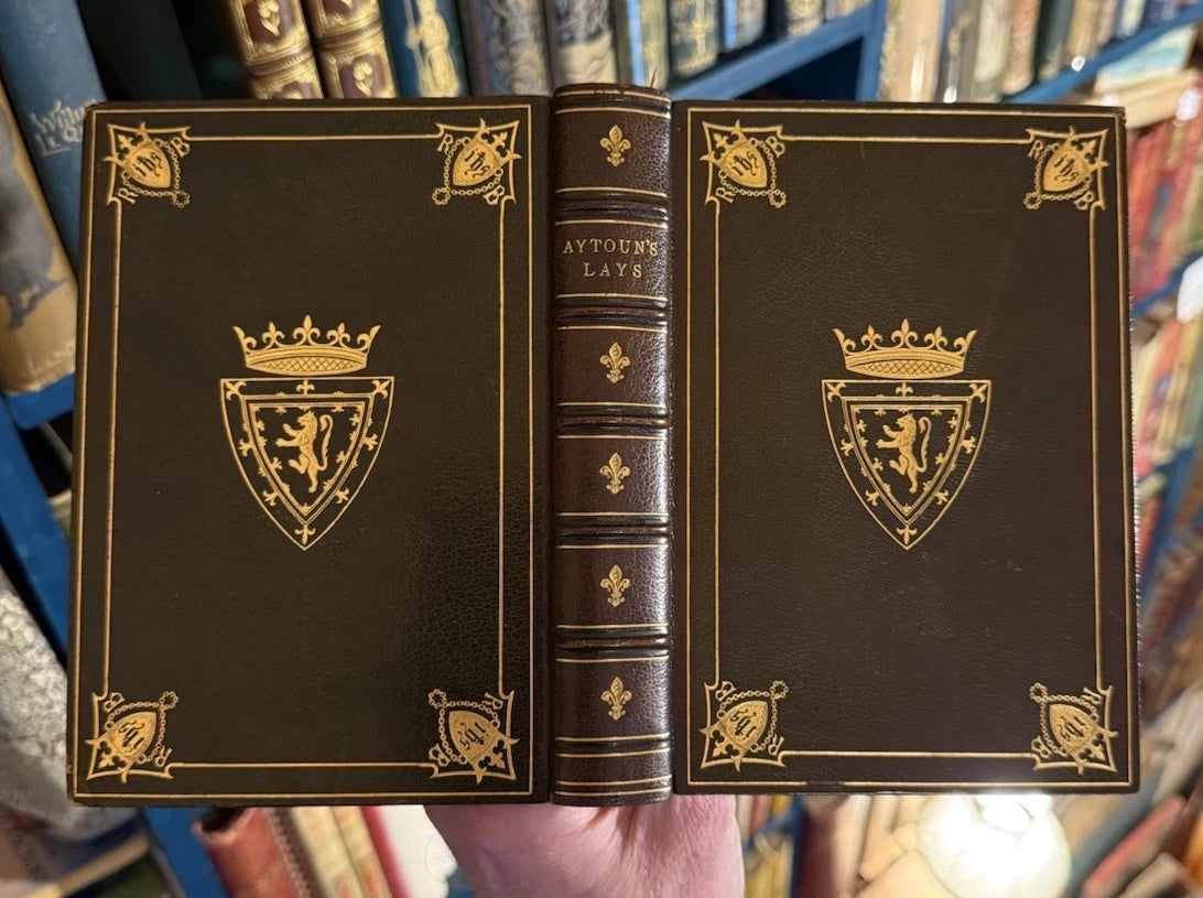 1879 Lays of the Scottish Cavaliers : Fine Binding by R & A Suttaby : Aytoun