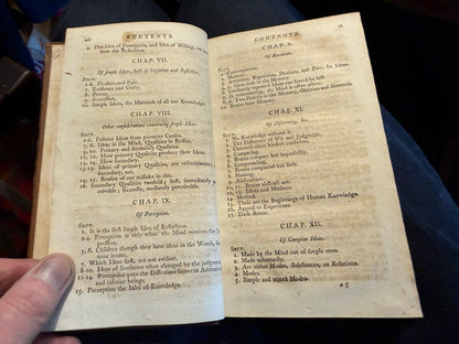 1793 John Locke : An Essay Concerning Human Understanding (3 Volumes)