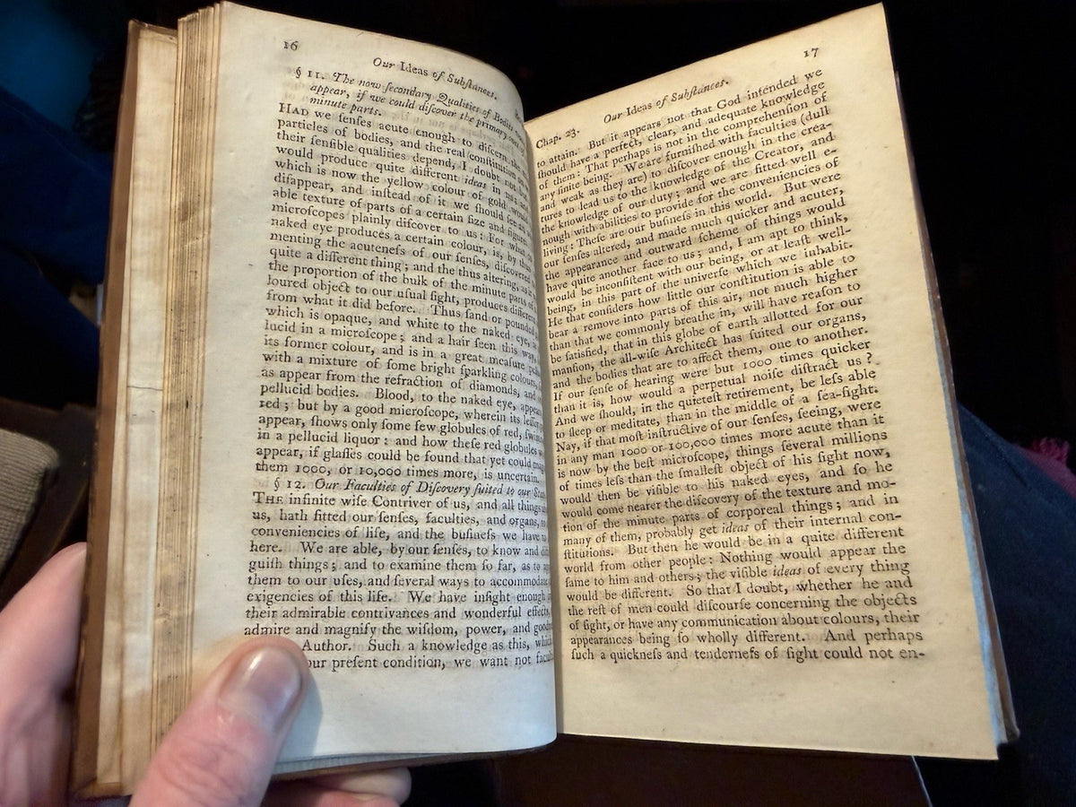 1793 John Locke : An Essay Concerning Human Understanding (3 Volumes)