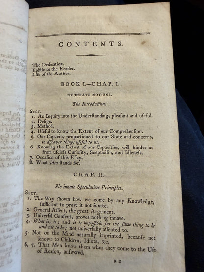 1793 John Locke : An Essay Concerning Human Understanding (3 Volumes)