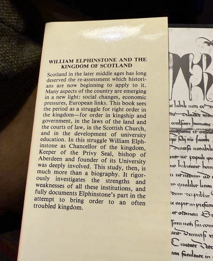 William Elphinstone and The Kingdom of Scotland ; Leslie Macfarlane (1985 1st)