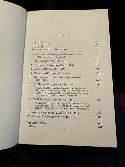 William Elphinstone and The Kingdom of Scotland ; Leslie Macfarlane (1985 1st)