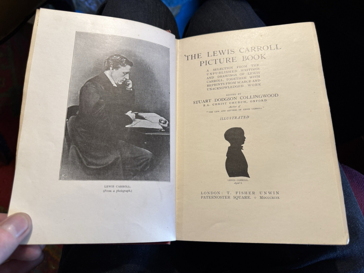 1899 The Lewis Carroll Picture Book : S. Dodgson Collingwood : First Edition