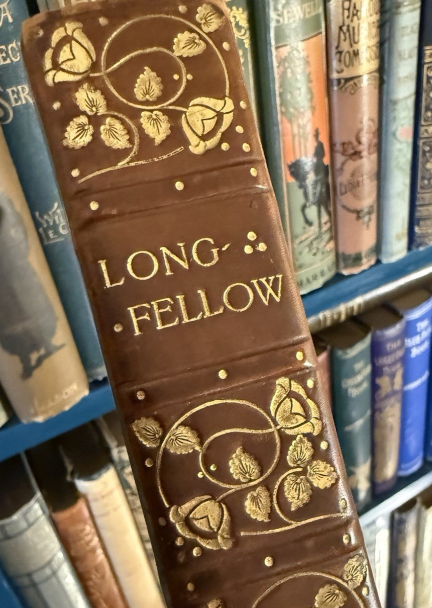 The Poetical Works of Longfellow : Art Nouveau Binding (Truslove & Hanson) 1893