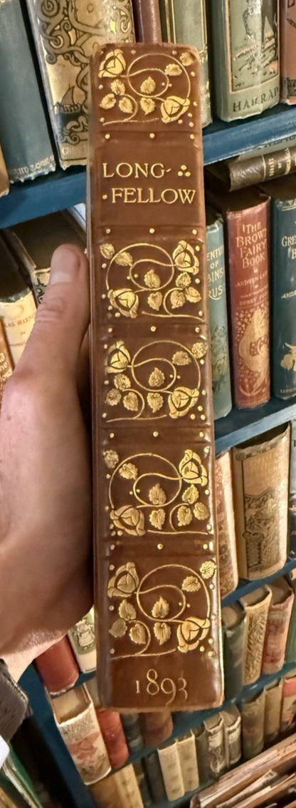The Poetical Works of Longfellow : Art Nouveau Binding (Truslove & Hanson) 1893