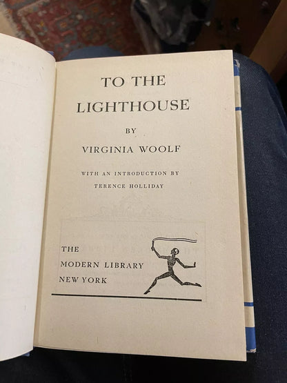 Virginia Woolf : To the Lighthouse : Modern Library Edition 1937 : Dust Jacket