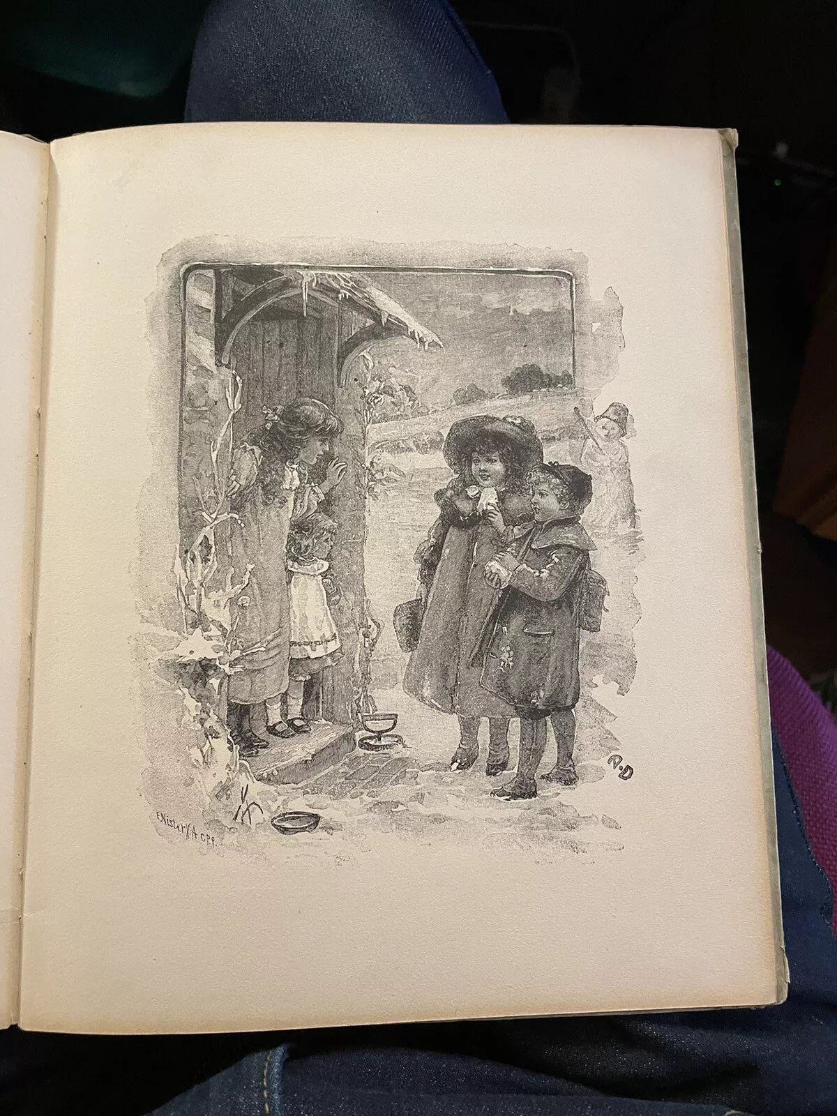 c1900 Ernest Nister Children's Book : Little Stories of Little People