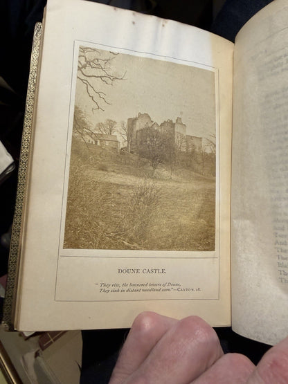 Lady of the Lake : Sir Walter Scott : Mauchline Binding : Wooden Boards 1874