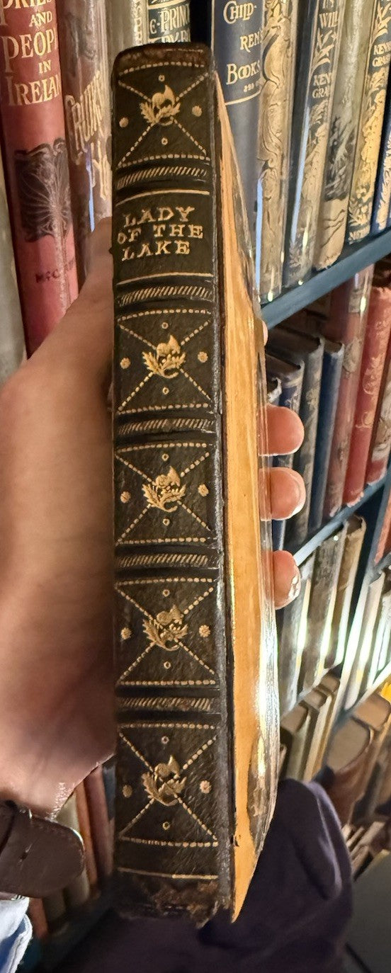 Lady of the Lake : Sir Walter Scott : Mauchline Binding : Wooden Boards 1874