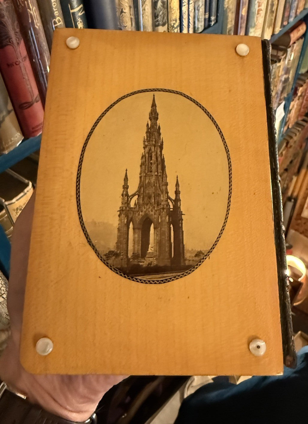 Lady of the Lake : Sir Walter Scott : Mauchline Binding : Wooden Boards 1874