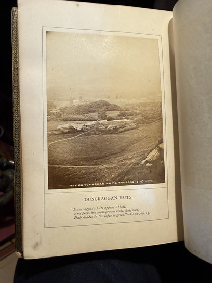 Lady of the Lake : Sir Walter Scott : Mauchline Binding : Wooden Boards 1874