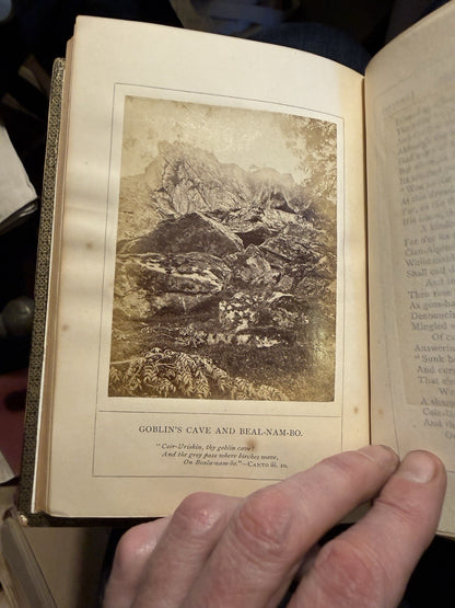 Lady of the Lake : Sir Walter Scott : Mauchline Binding : Wooden Boards 1874