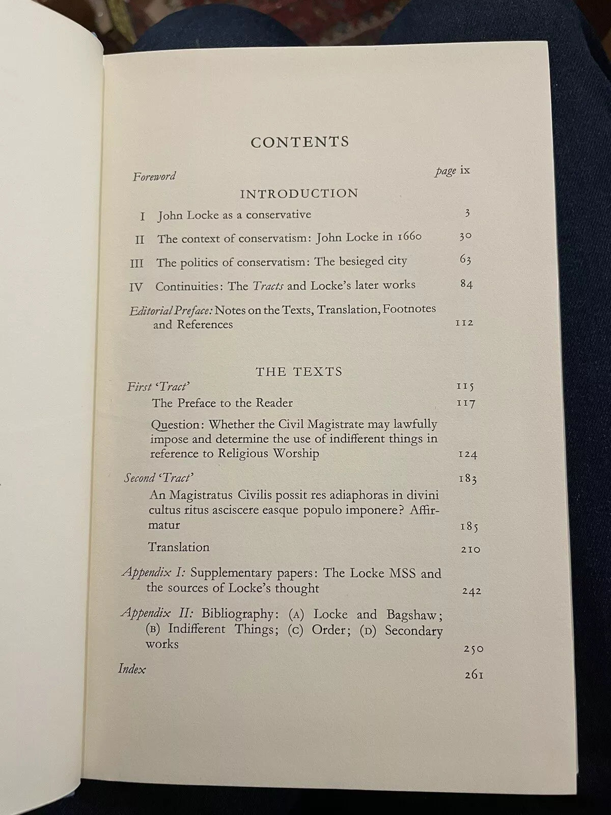 John Locke : Two Tracts on Government : Philip Abrams : Cambridge 1967