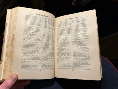 1901 Poetical Works of Henry Wadsworth Longfellow : Arts & Crafts Vellum Binding