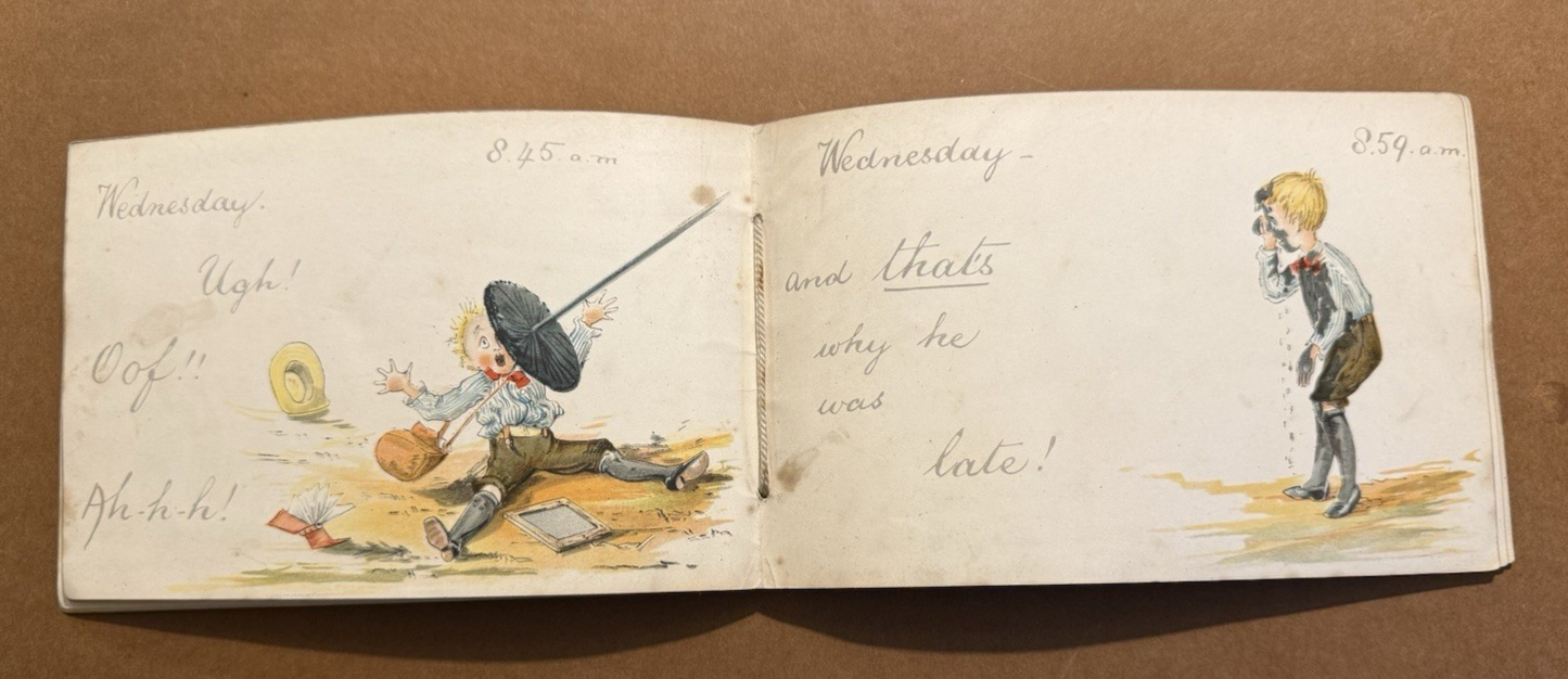 Kathleen Ainslie : Why was he late? : Castell Brothers Ltd c1905