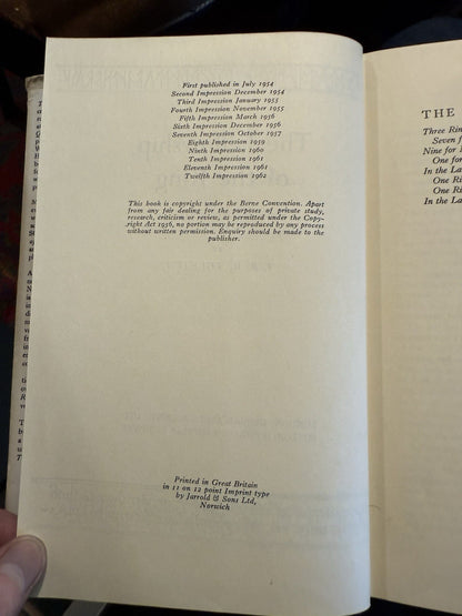 JRR Tolkien : Lord Rings of the Rings : 1st Ed 12/10/10 : In Slipcase 1962-63