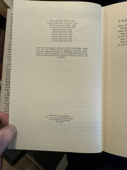 JRR Tolkien : Lord Rings of the Rings : 1st Ed 12/10/10 : In Slipcase 1962-63